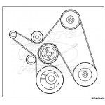 W0000581 - Workhorse W-Series 8.1L Serpentine Drive Belt